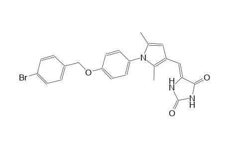 (5Z)-5-[(1-{4-[(4-bromobenzyl)oxy]phenyl}-2,5-dimethyl-1H-pyrrol-3-yl)methylene]-2,4-imidazolidinedione