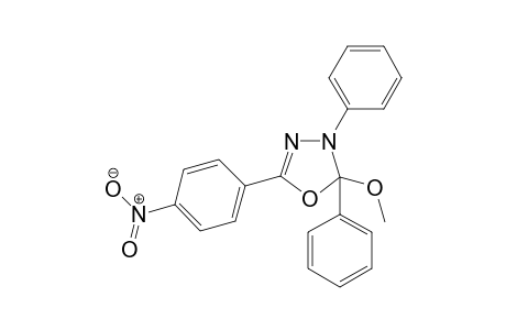 2,3-Dihydro-5-(4-nitrophenyl)-2,3-diphenyl-2-methoxy-1,3,4-oxadiazole