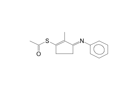 (E)-1-ACETYLTHIO-2-METHYL-3-PHENYLIMINO-1-CYCLOPENTENE