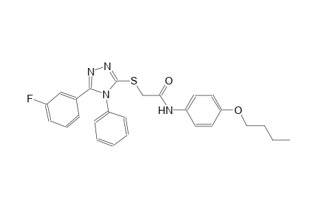 acetamide, N-(4-butoxyphenyl)-2-[[5-(3-fluorophenyl)-4-phenyl-4H-1,2,4-triazol-3-yl]thio]-