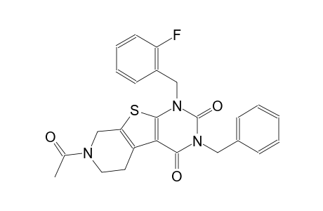 pyrido[4',3':4,5]thieno[2,3-d]pyrimidine-2,4(1H,3H)-dione, 7-acetyl-1-[(2-fluorophenyl)methyl]-5,6,7,8-tetrahydro-3-(phenylmethyl)-