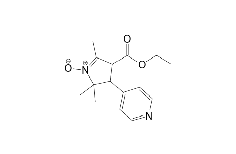 4-Ethoxycarbonyl-2,2,5-trimethyl-3-(4-pyridinyl)-3,4-dihydro-2H-pyrrole 1-oxide