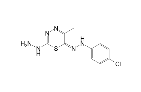 [6-(4-Chloro-phenylhydrazo)-5-methyl-6H-1,3,4-thiadiazino-2-yl]hydrazine