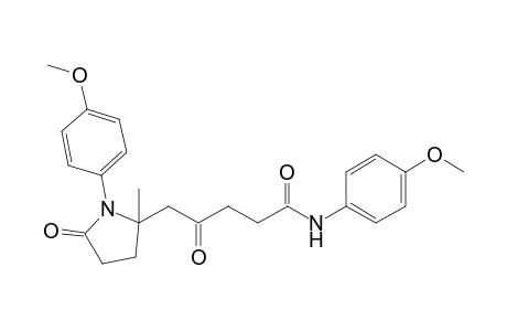 N-(4-Methoxyphenyl)-5-[1-(4-methoxyphenyl)-2-methyl-5-oxopyrrolidin-2-yl]-4-oxopentanamide