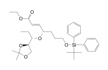 Ethyl 4(S)-7-((tert-Butyldiphenylsilyl)oxy)-4-[1(S)-1-(4(R)-2,2-dimethyl[1,3]dioxolan-4-yl)propoxy]hept-2-enoate