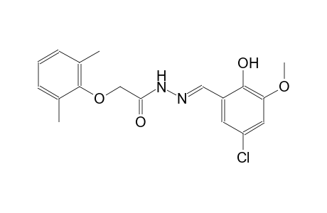 N'-[(E)-(5-chloro-2-hydroxy-3-methoxyphenyl)methylidene]-2-(2,6-dimethylphenoxy)acetohydrazide