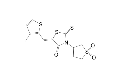 (5Z)-3-(1,1-dioxidotetrahydro-3-thienyl)-5-[(3-methyl-2-thienyl)methylene]-2-thioxo-1,3-thiazolidin-4-one