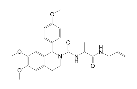 2(1H)-isoquinolinecarboxamide, 3,4-dihydro-6,7-dimethoxy-1-(4-methoxyphenyl)-N-[(1S)-1-methyl-2-oxo-2-(2-propenylamino)ethyl]-