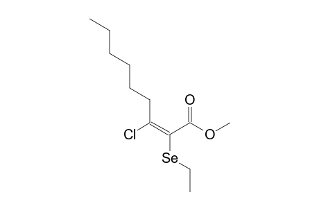 (Z)-3-chloro-2-(ethylseleno)-2-nonenoic acid methyl ester