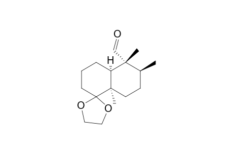 (4aR*,5S*,6R*,8aS*)-9-Formyl-5,8,9-trimethyldecahydronaphthalen-1-spiro-2'-(1',3'-dioxolane)