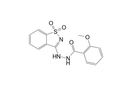 N'-(1,1-dioxido-1,2-benzisothiazol-3-yl)-2-methoxybenzohydrazide