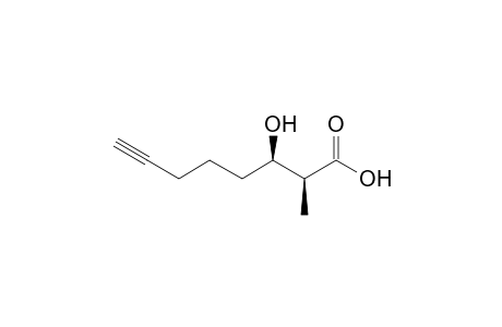 (2S,3R)-3-Hydroxy-2-methyl-7-octynoic acid