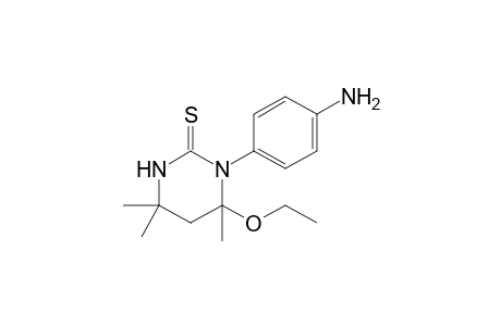 1-(4-Aminophenyl)-6-ethoxy-4,4,6-trimethyl-1,4,5,6-tetrahydropyrimidine-2(3H)-thione