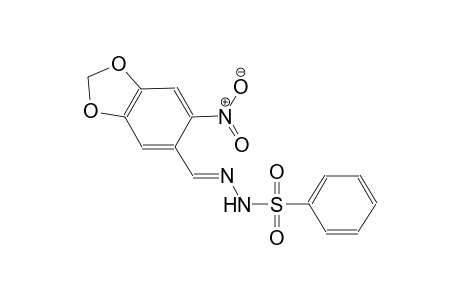 N'-[(E)-(6-nitro-1,3-benzodioxol-5-yl)methylidene]benzenesulfonohydrazide