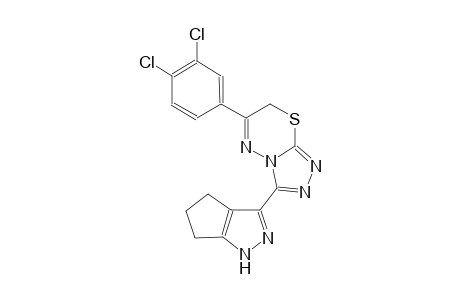 6-(3,4-dichlorophenyl)-3-(1,4,5,6-tetrahydrocyclopenta[c]pyrazol-3-yl)-7H-[1,2,4]triazolo[3,4-b][1,3,4]thiadiazine