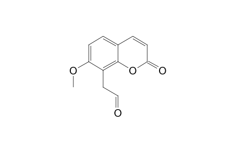 2-(2-keto-7-methoxy-chromen-8-yl)acetaldehyde