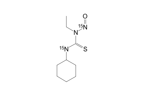 3-Cyclohexyl-1-ethyl-1-(nitroso-N(15))-thiourea-3-N(15)