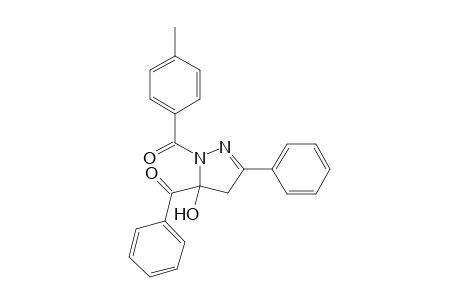 (5-Benzoyl-5-hydroxy-3-phenyl-4,5-dihydro-1H-pyrazol-1-yl)(4-tolyl)methanone