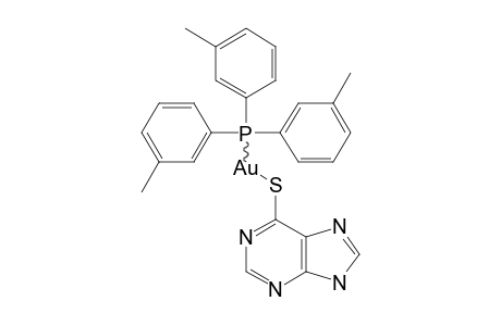 (6-MERCAPTOPURIN-S-YL)-[TRI-(META-TOLYL)-PHOSPHINE]-GOLD-(I)