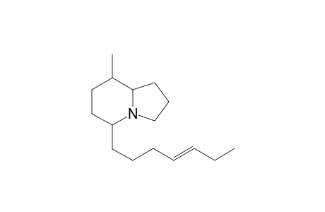 8-Methyl-5-(4'-hepten-1'-yl)-indolizidine