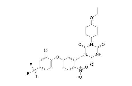 1,3,5-Triazine-2,4,6(1H,3H,5H)-trione, 1-[5-[2-chloro-4-(trifluoromethyl)phenoxy]-2-nitrophenyl]-3-(4-ethoxycyclohexyl)]-
