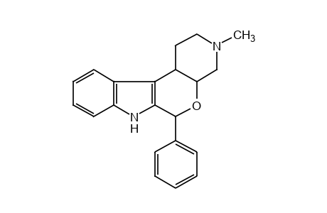 3-METHYL-1,2,3,4,4a,6,7,11c-OCTAHYDRO-6-PHENYLPYRIDO[4',3':5,6]PYRANO[3,4-b]INDOLE