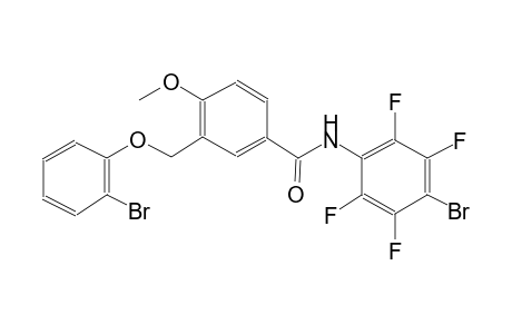 3-[(2-bromophenoxy)methyl]-N-(4-bromo-2,3,5,6-tetrafluorophenyl)-4-methoxybenzamide