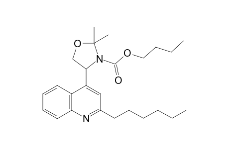 3-Butoxycarbonyl-2,2,dimethyl-4-(2-n-hexylquinolin-4-yl)oxazolidine