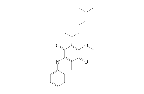 2-(1,5-DIMETHYL-4-HEXENYL)-3-METHOXY-6-PHENYLAMINE-1,4-BENZOQUINONE