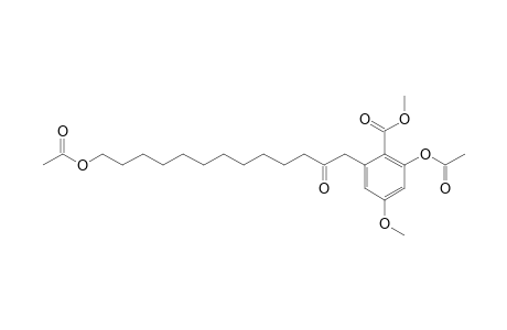 METHYL-2-ACETOXY-4-METHOXY-6-(13-ACETOXY-2-OXOTRIDECYL)-BENZOATE