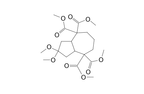 4,4,8,8(1H,5H)-Azulenetetracarboxylic acid, hexahydro-2,2-dimethoxy-, tetramethyl ester, trans-