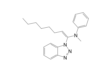 N-[1-(BENZOTRIAZOL-1-YL)-1-OCTEN-1-YL]-N-METHYLAMINE