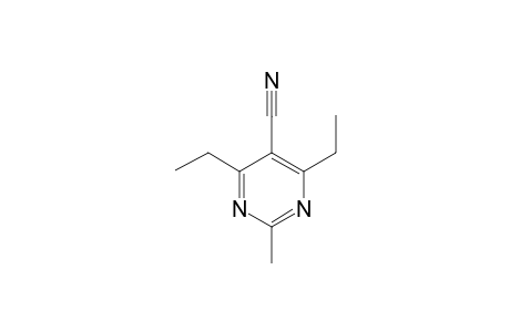 2-METHYL-4,6-DIETHYLPYRIMIDINE-5-CARBONITRILE