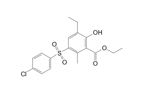 Ethyl 3-(4-Chlorophenylsulfonyl)-5-ethyl-6-hydroxy-2-methylbenzoate