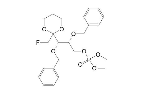 DIMETHYL-1-DEOXY-1-FLUORO-2-(1,3-DIOXANE)-3,4-DI-O-BENZYL-D-XYLULOSE-5-PHOSPHATE