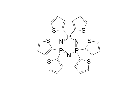 2,2,4,4,6,6-hexa(thiophen-2-yl)-1,3,5-triaza-2$l^{5},4$l^{5},6$l^{5}-triphosphacyclohexa-1,3,5-triene
