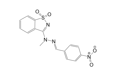 4-nitrobenzaldehyde (1,1-dioxido-1,2-benzisothiazol-3-yl)(methyl)hydrazone