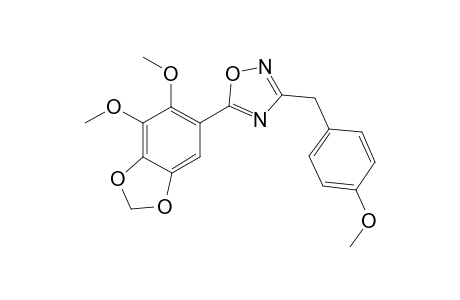 5-(6,7-Dimethoxy-1,3-benzodioxol-5-yl)-3-(4-methoxybenzyl)-1,2,4-oxadiazole