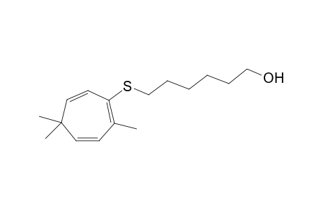 2,5,5-Trimethyl-2-(6-hydroxyhexylthio)cycloheptatriene