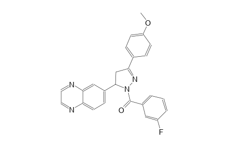 quinoxaline, 6-[1-(3-fluorobenzoyl)-4,5-dihydro-3-(4-methoxyphenyl)-1H-pyrazol-5-yl]-
