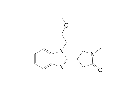 4-[1-(2-methoxyethyl)-1H-benzimidazol-2-yl]-1-methyl-2-pyrrolidinone