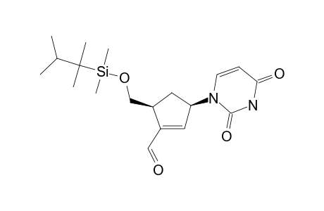 (3R,5S)-3-(2,4-diketopyrimidin-1-yl)-5-[(dimethyl-thexyl-silyl)oxymethyl]cyclopentene-1-carbaldehyde