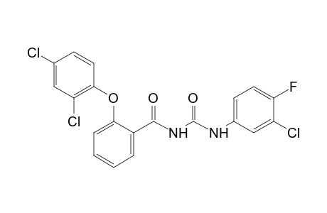 1-(3-chloro-4-fluorophenyl)-3-[o-(2,4-dichlorophenoxy)benzoyl]urea