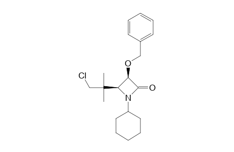 CIS-3-BENZYLOXY-4-[(2-CHLORO-1,1-DIMETHYL)-ETHYL]-1-CYCLOHEXYL-AZETIDIN-2-ONE