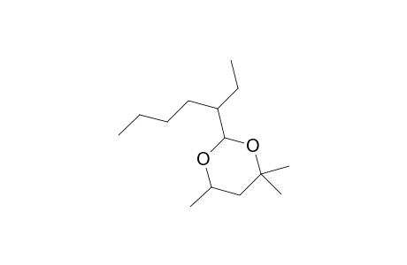 1,3-dioxane, 2-(1-ethylpentyl)-4,4,6-trimethyl-