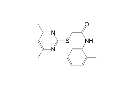 2-[(4,6-dimethyl-2-pyrimidinyl)sulfanyl]-N-(2-methylphenyl)acetamide