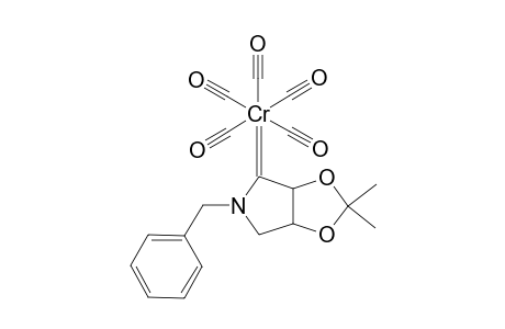 PENTACARBONYL-[1,4-(BENZYLIMINO)-1,4-DIDEOXY-2,3-O-ISOPROPYLIDENE-D-ERYTHRO-FURANOSYLIDENE]-CHROMIUM