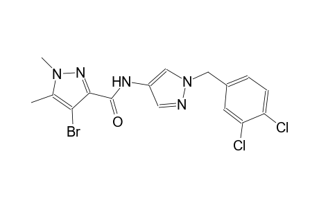 4-bromo-N-[1-(3,4-dichlorobenzyl)-1H-pyrazol-4-yl]-1,5-dimethyl-1H-pyrazole-3-carboxamide