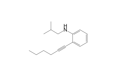 2-(Hex-1-ynyl)-N-isobutylaniline