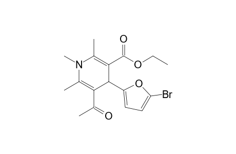 N-Methyl-4-(5'-bromo-2'-furyl)-3-acetyl-5-(ethoxycarbonyl)-2,6-dimethyl-1,4-dihydropyridine